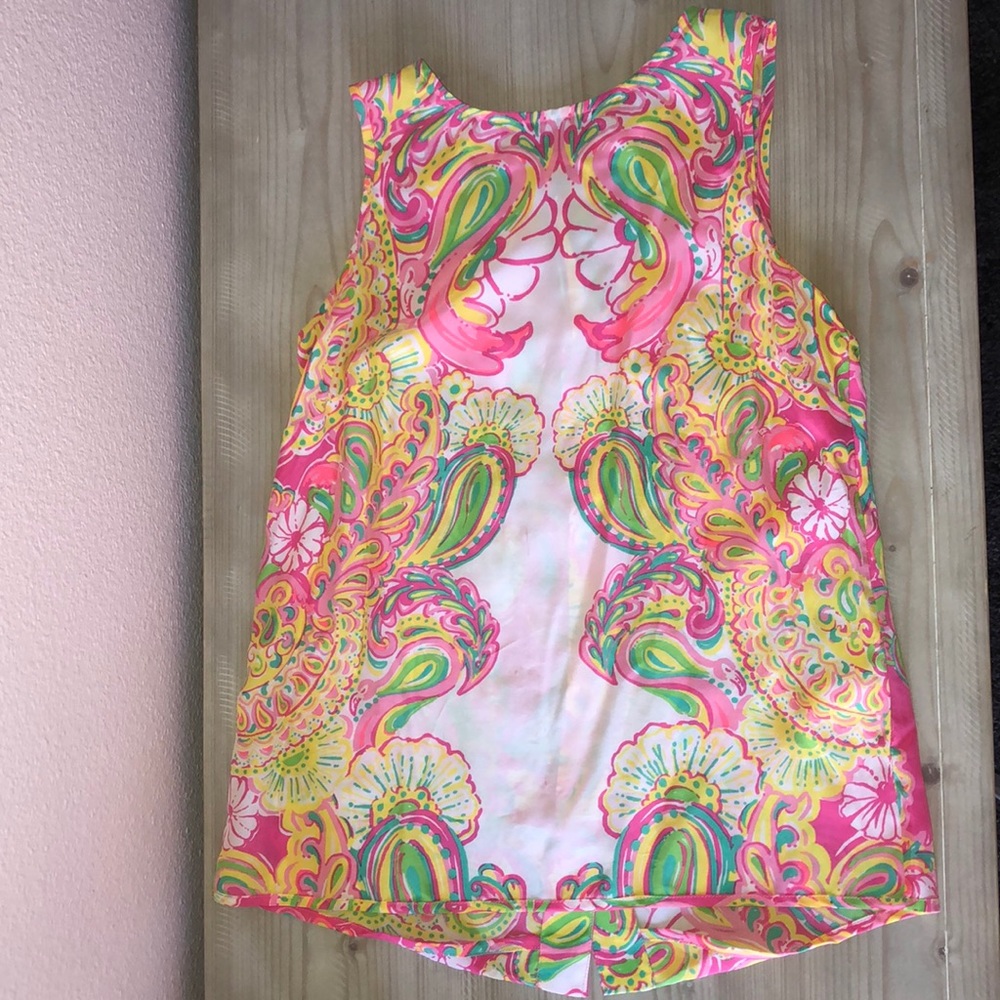 Lilly Pulitzer top ( 100% silk)
